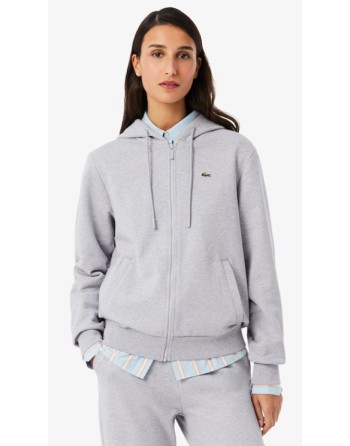 FELPA LACOSTE DONNA CON ZIP E...